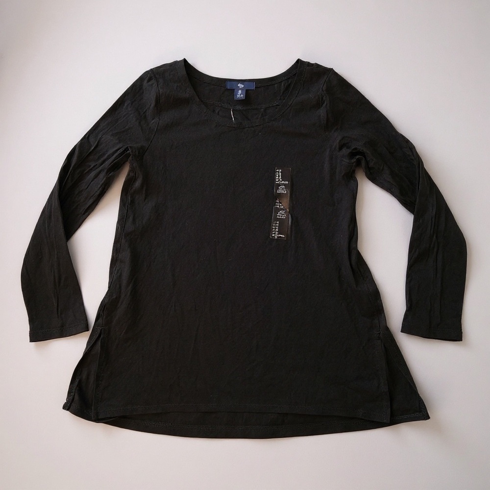 GAP S Black Silky Knit Long Sleeve Tee NWT R $29 - Picture 3 of 9